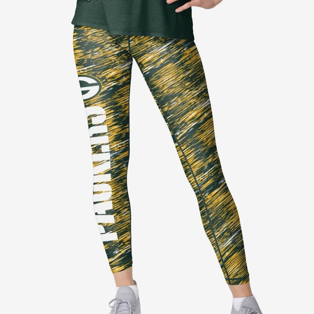 NFL Green Bay Packers Women’s Static Rain Leggings Size Medium